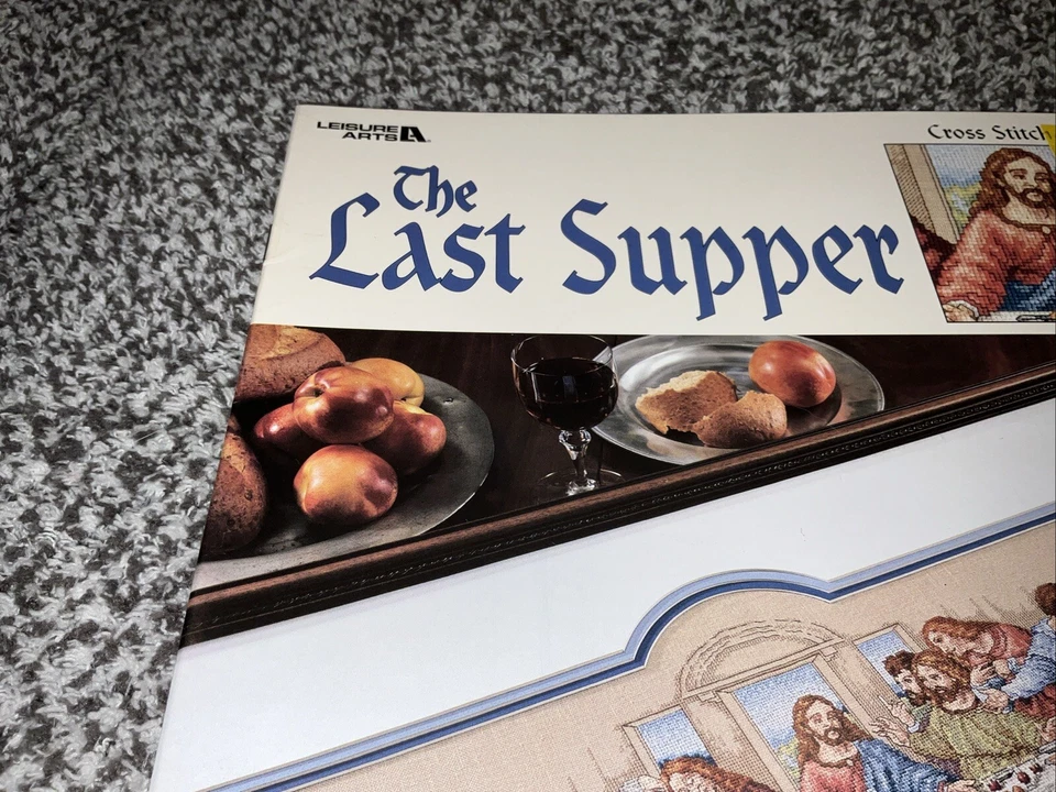 1995 Vtg "The Last Supper" Needlepoint Cross Stitch Design Leisure Arts #2768 - Image 2 of 4