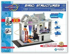 Snap Circuits Bric Structures 130 Piece Building Electronics Kit for Kids 8+