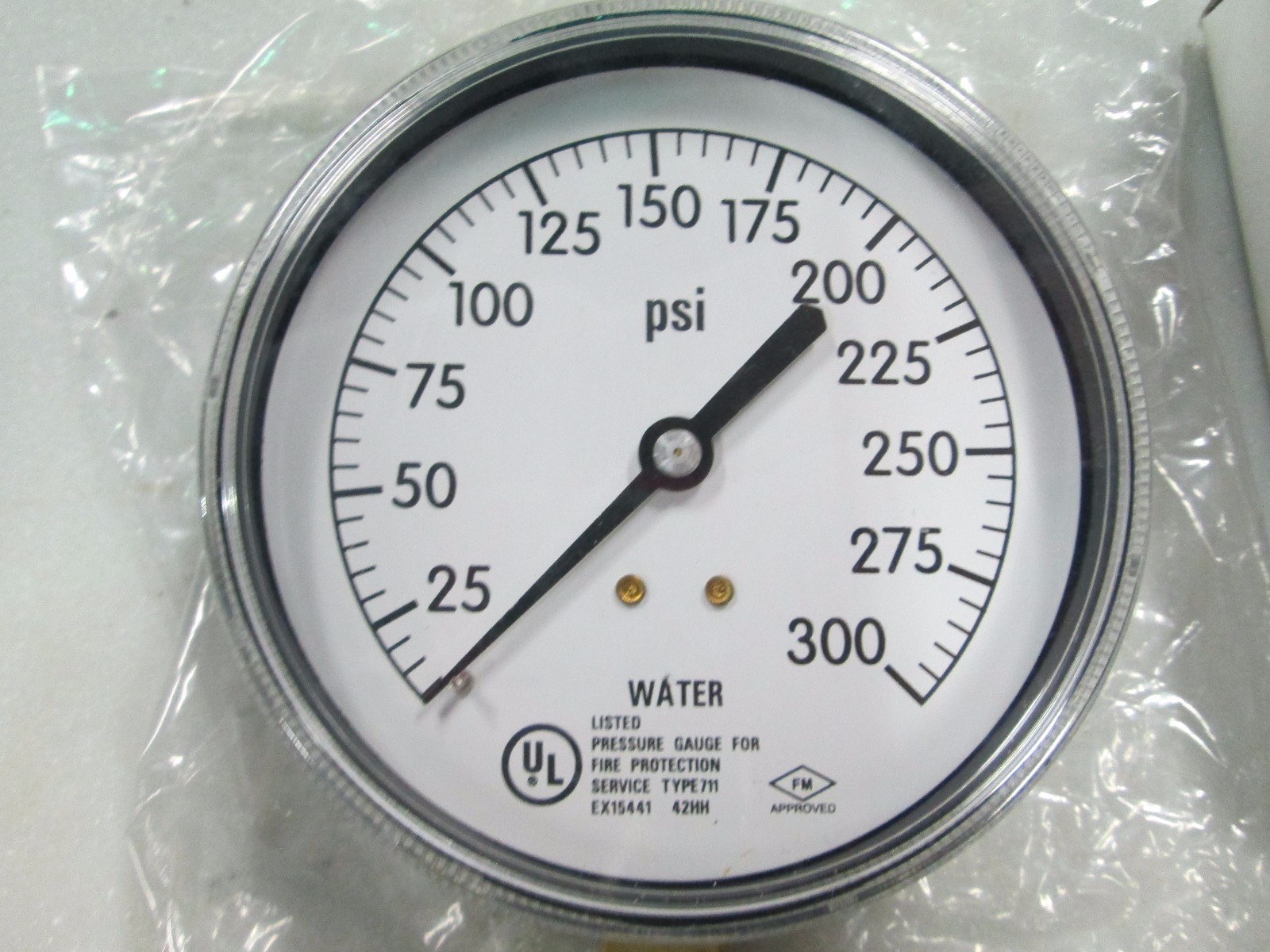 Sprinkler Water Pressure Gauge Type 711 EX15441 42HH 0300 PSI (NIB