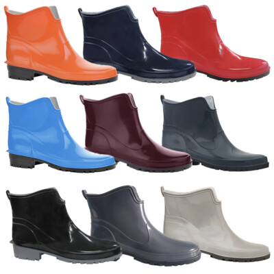 LEMIGO kurze Damen Gummistiefel Gummistiefeletten Regenstiefel Stiefeletten ELKE