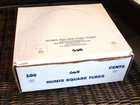 Vintage NUMIS Square Coin Tubes Cent/Penny - Full Case (100 qty/case)  USED