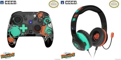 PSL Splatoon Raiders Wireless Hori Pad & Gaming Headset 2-Piece Set