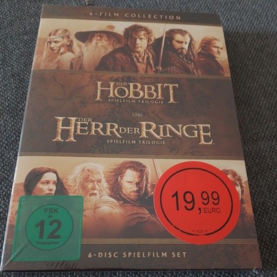 Der Hobbit - Teil: 1 - 3 + Der Herr Der Ringe - Teil: 1 - 3  [6 DVD's] NEU + OVP