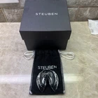 Elegant Steuben Glass Fortune Cookie w/ Original Box And Pouch