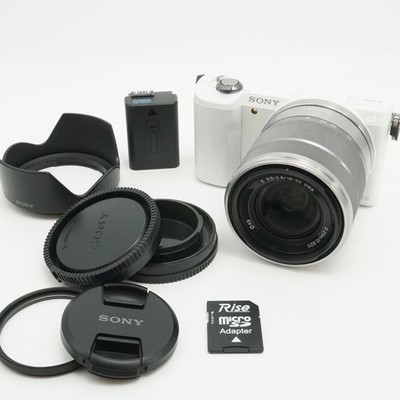 Sony Alpha a5000 Spiegellose Kamera Weiß mit 18-55mm OSS Objektiv SC: 3197 Japan