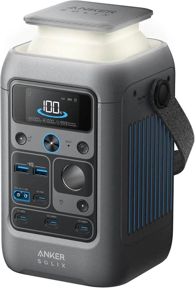 Central eléctrica portátil Anker SOLIX C300 288Wh 300W (90.000 mAh) Banco de alimentación de CC Foto 2 de 3