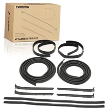  10PCS Door Seal Strip & Window Molding Trim Weather Stripping Kit Compatible 