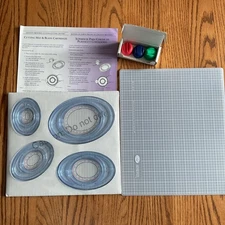 NEW Creative Memories Custom Cutting System Ovals 3 Blade Cartridge Set Mat