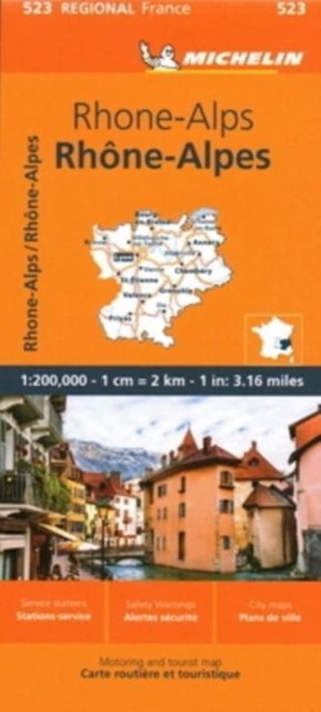 Rhone-Alps - Michelin Regional Map 523 by Michelin - - Image 5