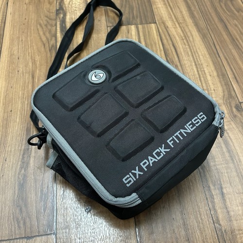 Six Pack Fitness Black Meal Prep Bag Insulated Cooler Lunch Box - Picture 2 of 12
