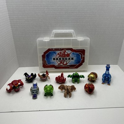 Bakugan Battle Brawlers Mixed Figures Bundle Lot Set of 11 Toys w/ Case NO CARDS