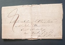 1824 Entire pre stamp  letter,Rev W Smith, Chester to  Bastows East Ardsley York