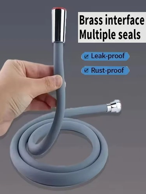 #ad New 1.5 2 3M Silicone Shower Head Hose Flexible Anti Winding Pipe High Pressure $23.43