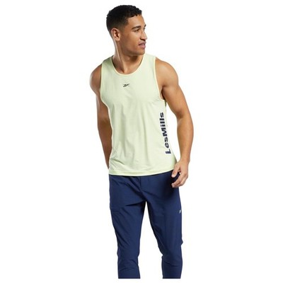 Reebok Les mills activchill men's yellow tank (gn5982) size Small