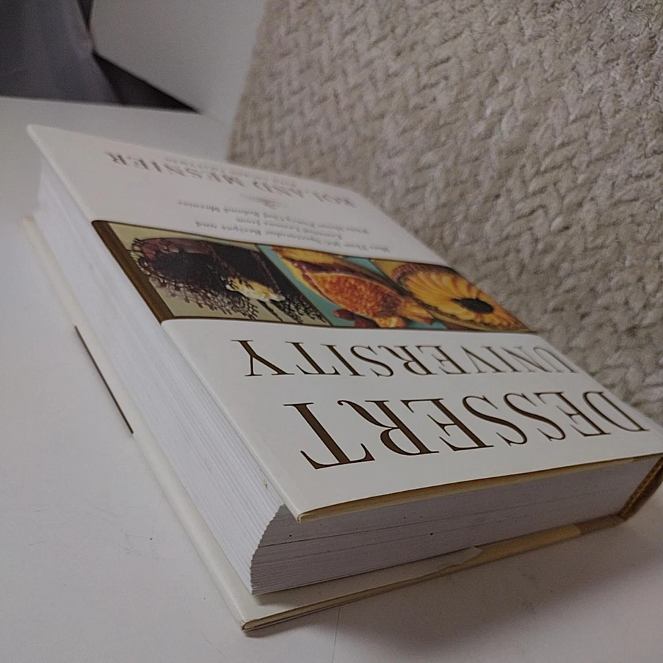 Vintage Dessert University Roland Mesnier Signed Hardcover Cookbook White House Foto 4 de 4