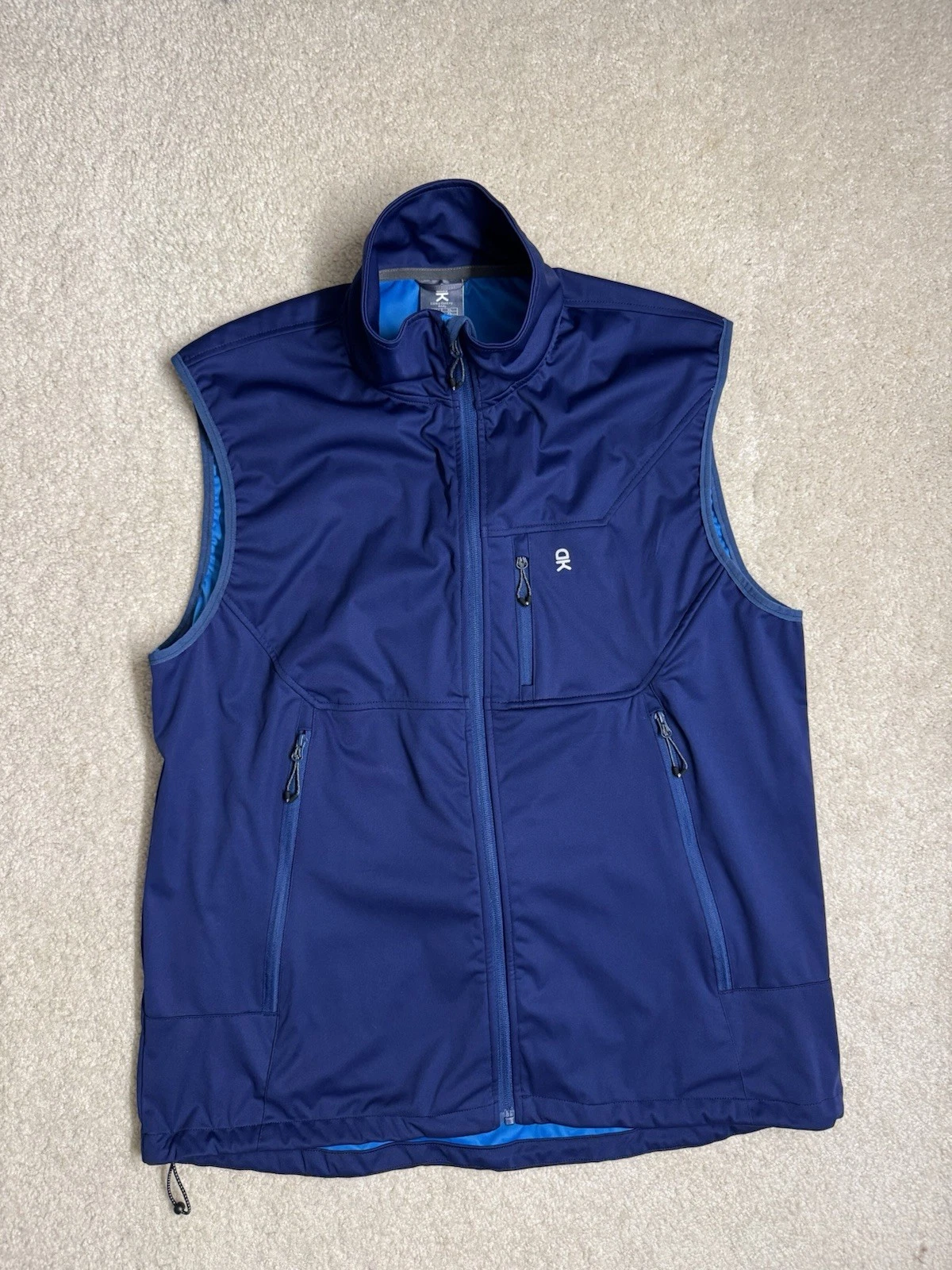Little Donkey Andy Men's Lightweight Softshell Sleeveless Vest XL Stretch Blue
