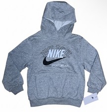 Felpa con cappuccio Nike Sportswear Just Do It giovane 6-7 anni grigio erica scuro