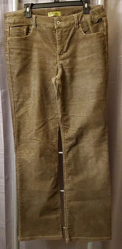 Pantalones de pana acampanados Z Cavaricci Y2k para mujer talla 14 marrón informales Foto 2 de 4