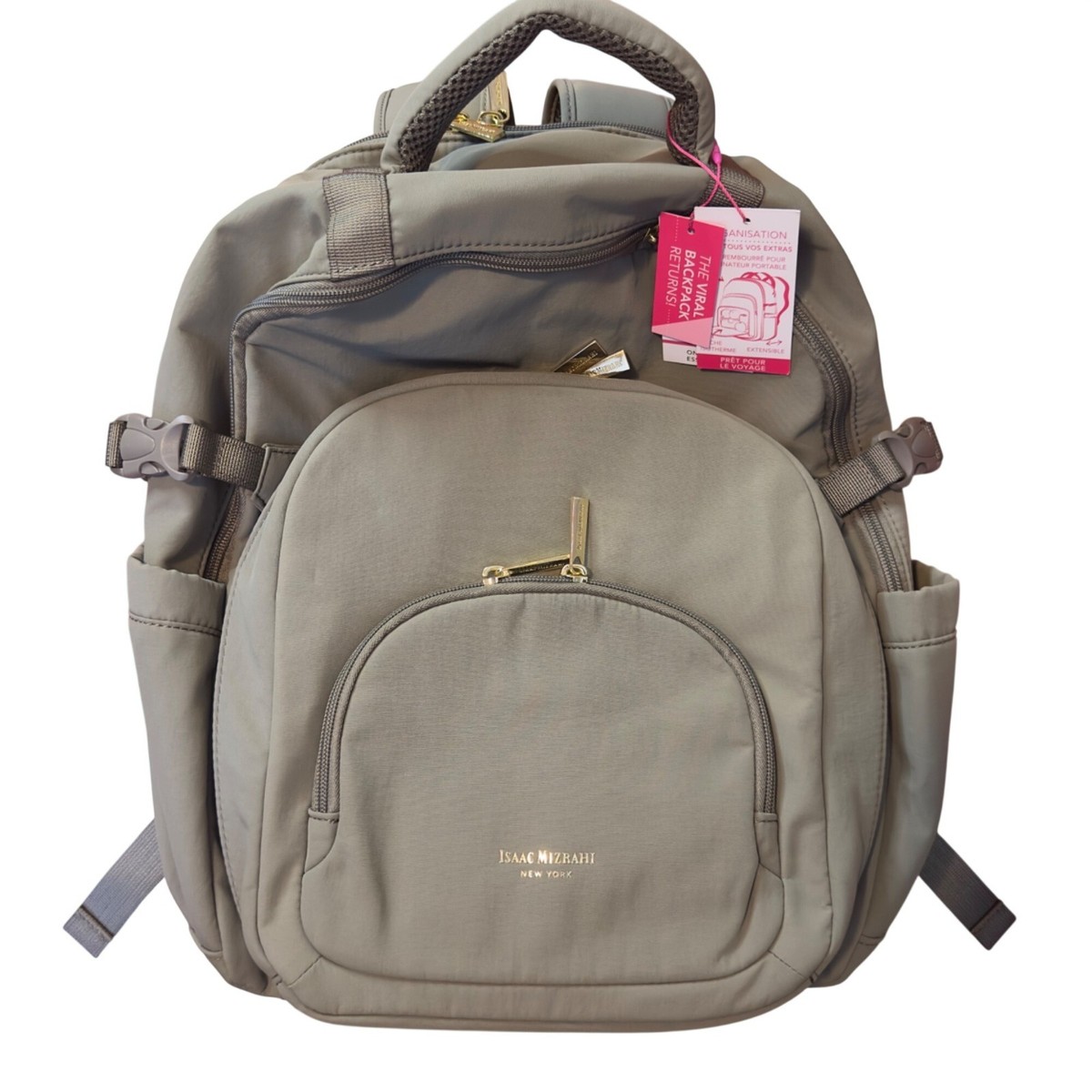 Isaac Mizrahi New York Viral Travel Backpack With Multiple Isaac Mizrahi New York Viral Travel Backpack With Multiple