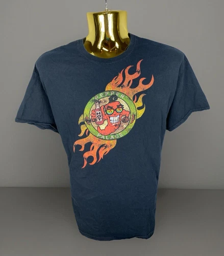 Pepper Palace Black Short Sleeve Crew Neck T Shirt 100% Cotton Adult Size XL