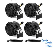 4 PACK Bicycle Inner Tubes 20  X 1.75/ 1.90/ 1.95 / 2.10/ 2.125 Kids BMX Bike