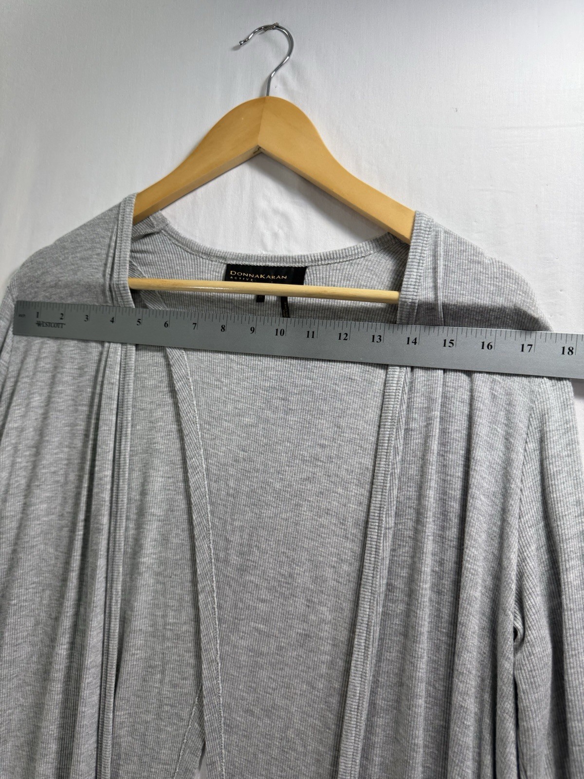 Donna Karan Active Split Back Open Front Long Dus… - image 4