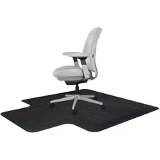 Office Desk Chair Mat with Lip - for Low Pile Carpet with Grippers Black, 36 ...