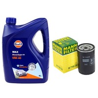 MotoröL Set Gulf Max 15W-40 4 Liter + ÖLfilter FüR Audi Seat Skoda VW Passat