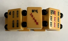LOT #27 A VINTAGE BAKELITE MAH JONG BRACELET LUCKY 6 AND 9 + BIG JOKER - RARE