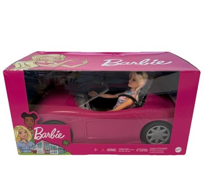 Mattel Barbie Rosa Cabrio Auto und Puppe Spielset Originalverpackt Neu 