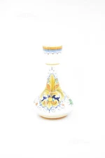 Yellow Flower Pot Ceramic Giulio Deruta 25 Cm