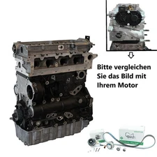Teilmotor geschl. + Zahnriemensatz für Audi Seat Skoda VW 2.0 TDI CKF CRB