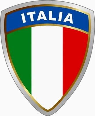 Hermann Schütz Aufkleber Wappen Italia Dimension 75x60mm  Aufkleber