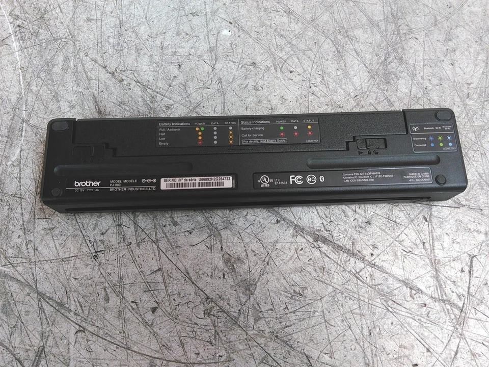 Does Not Print Brother PocketJet PJ-883 Printer w/ Rugged Roll Case AS-IS - Image 4 of 4