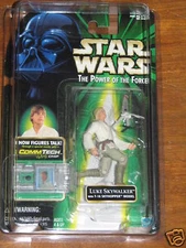 Luke w/T-16 Skyhopper Model (Power of the Force) 1999 **Star Wars**  UNOPENED