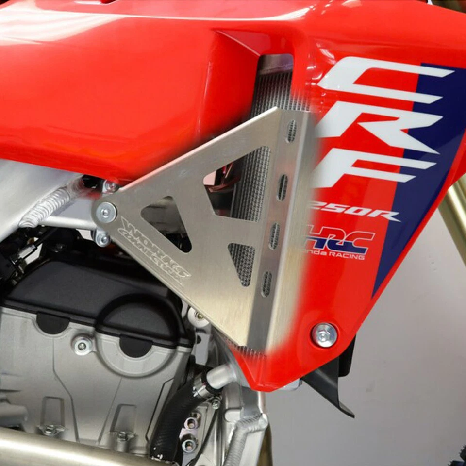 Works Connection Honda CRF 250R/450R 2025 Silver Radiator Braces - image 4 of 4