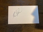 Gene Upshaw Oakland Raiders signed autographed football 3x5 index card HOF