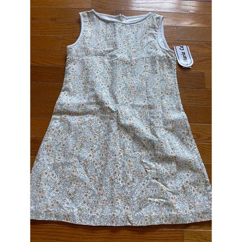 Maria Casero Dress Womens Size 7 AOP Floral Cottagecore Linen Blend Casual NWT