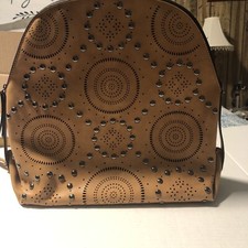 Studded Faux Leather Backpack
