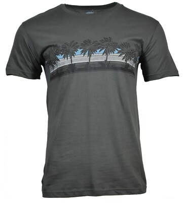 Men's T-Shirt Sunset Beach Palm Trees  Relax No worries here 100 % Cotton NEW