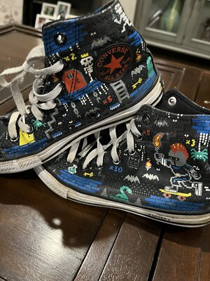 CONVERSE All Star Chuck Taylor size 2 Kids HighTop Ready Player One Sneakers