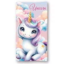 Unicorn Microfibre Beach Towel 140x70cm - Quick Dry Bath Towel