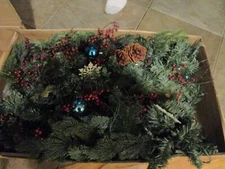 Frontgate Estate Collection teardrop lit swag 5 foot Christmas  New in Box