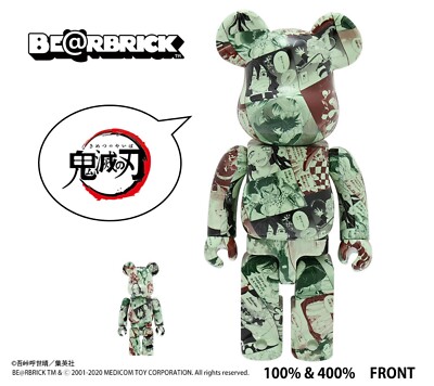 Be@rbrick Demon Slayer 100 & 400 Kimetsu No Yaiba MEDICOM Toy