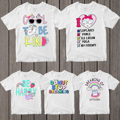 Süßes T-Shirt Katze & Vogel Logo süß Panda Kinder Mädchen Best