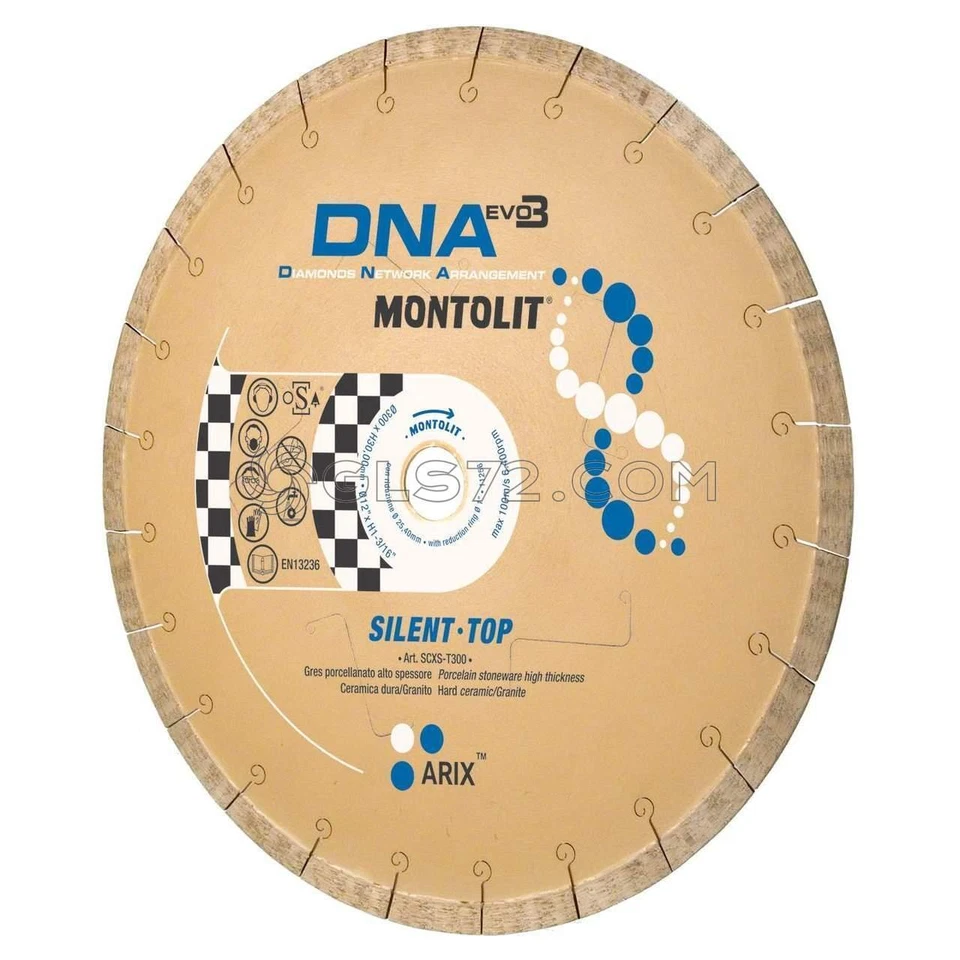 DISQUE DE DIAMANT POUR GRÈS VITRIFIÉ CÉRAMIQUE GRANIT MONTOLIT DNA SCXS-T
