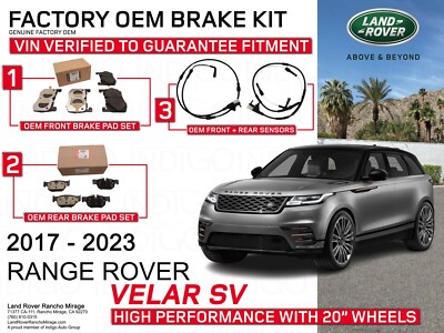 Genuine Land Rover/ Range Rover Velar SV Brake Kit + Sensors (Genuine ...
