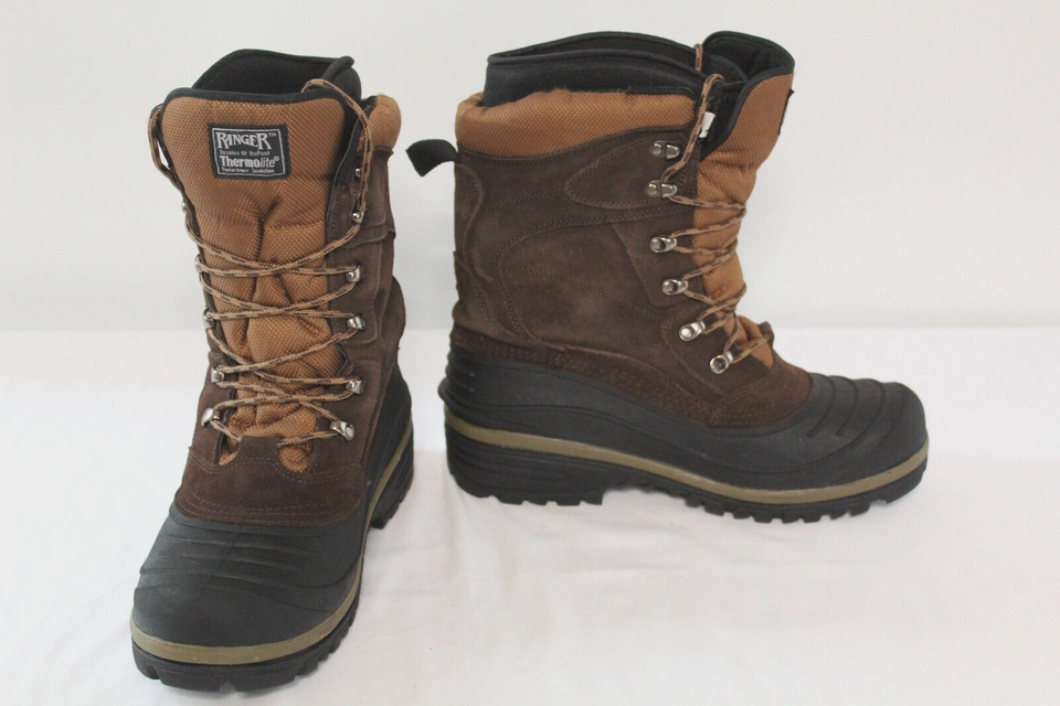 Ranger Men's Thermolite Size 9 Waterproof Leather Snow Work Boots | eBay