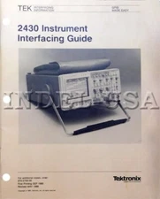 TEKTRONIX 2430 Digital Oscilloscope User Reference Guide 070-5497-00