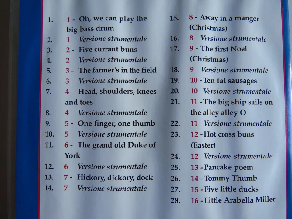 WILLY WIZ Traditional Songs and Rhymes Raccolta Canzoni e Rime Inglesi x Bambini - Immagine 3 di 4